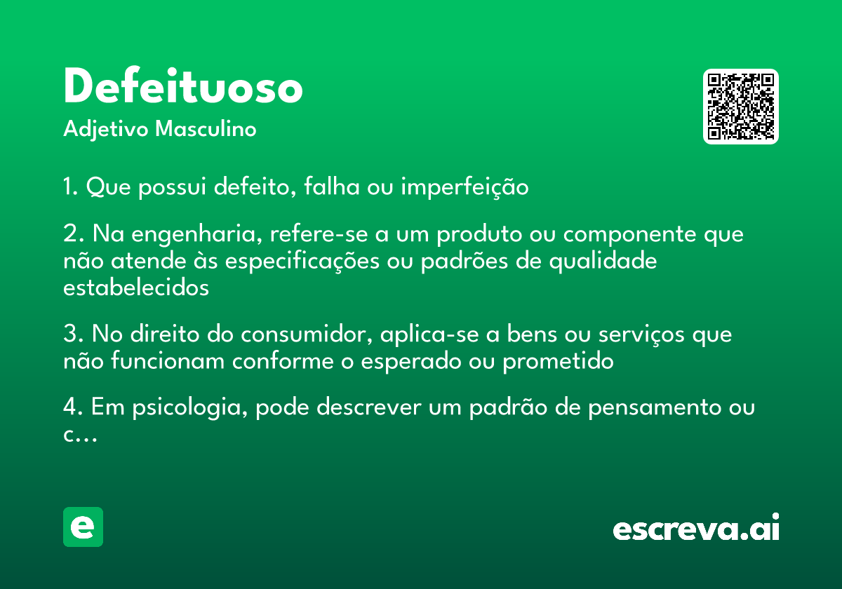 defeituoso