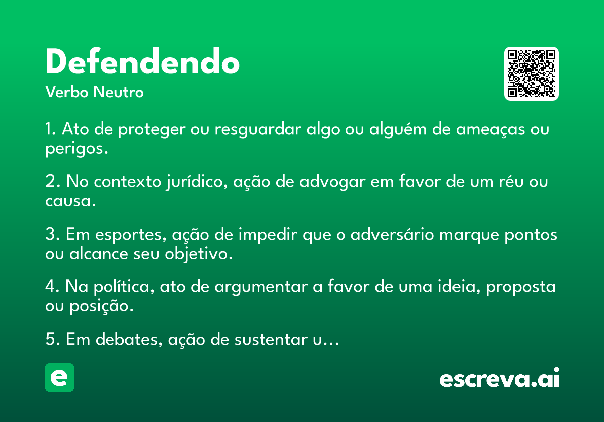 defendendo