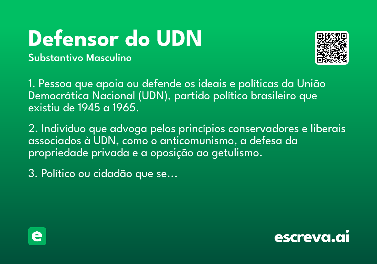 defensor do UDN