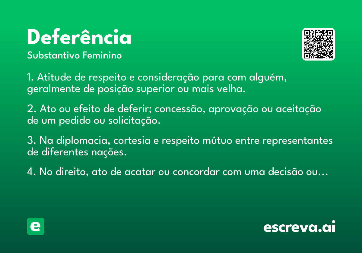 deferência