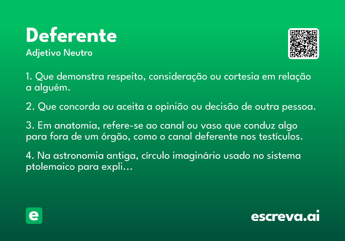 deferente