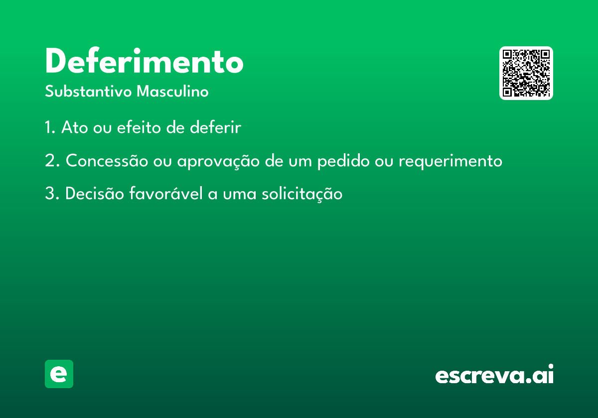 deferimento