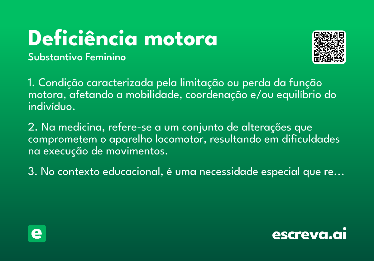 deficiência motora