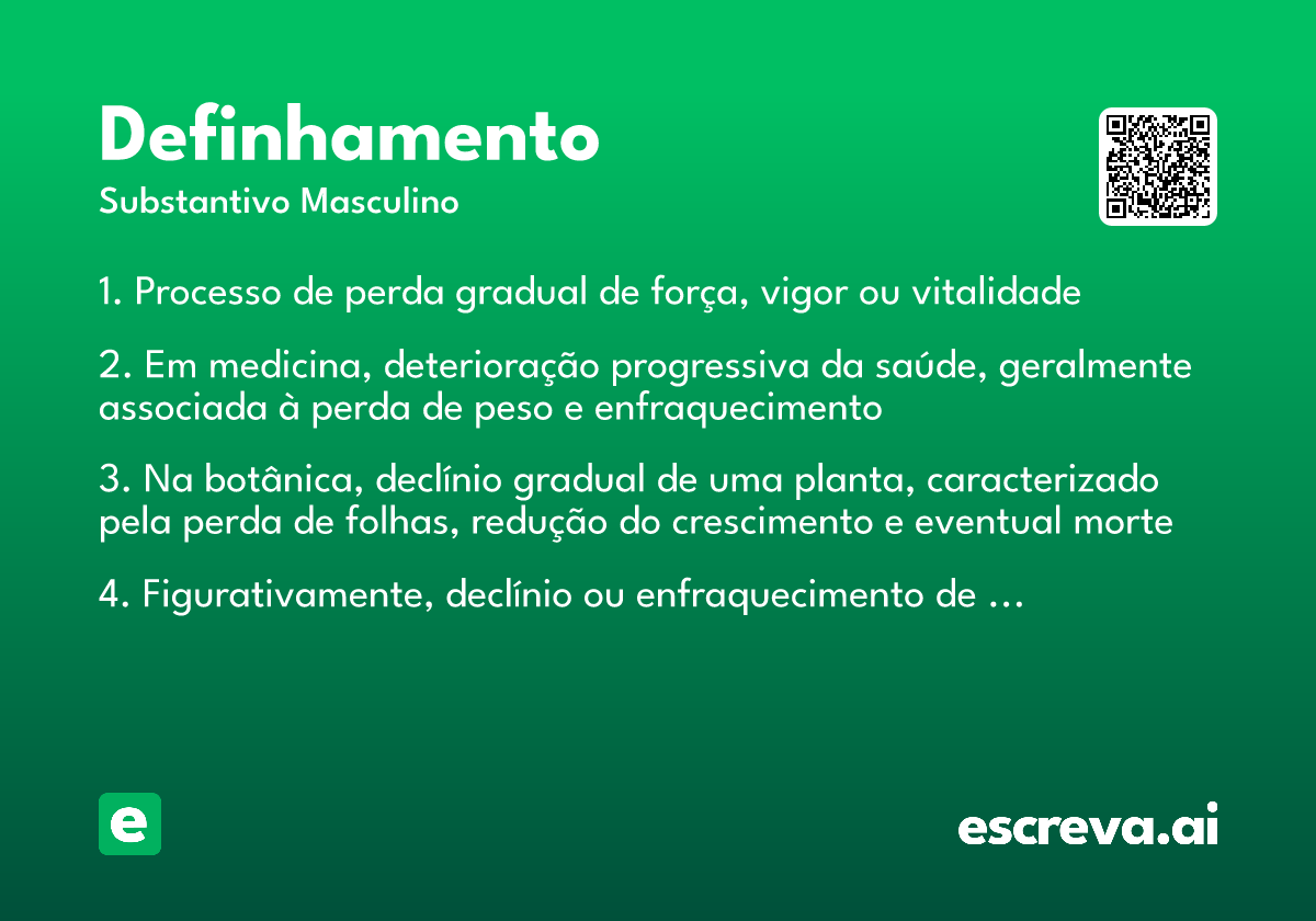 definhamento