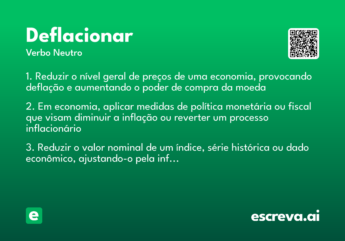 deflacionar