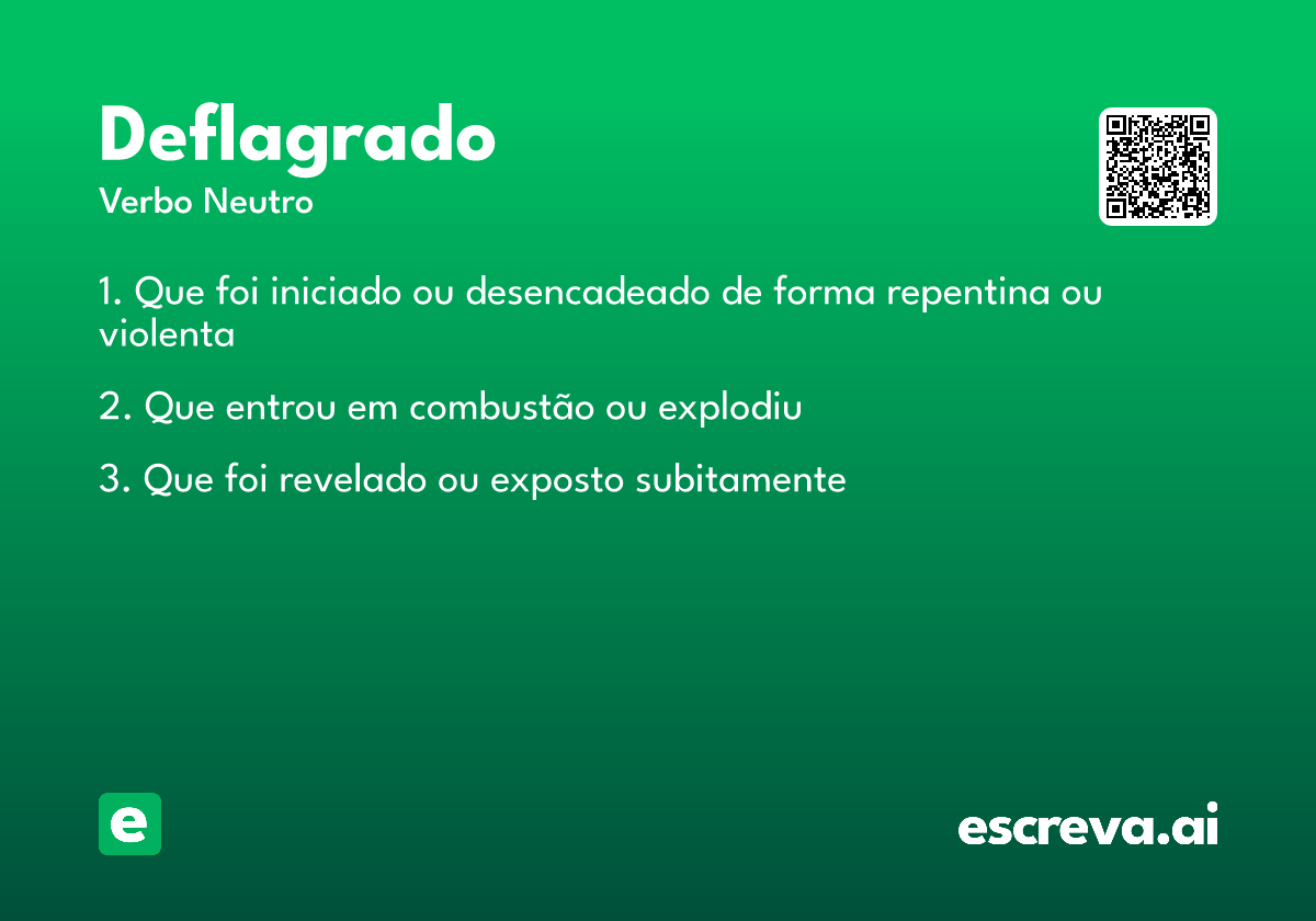 deflagrado