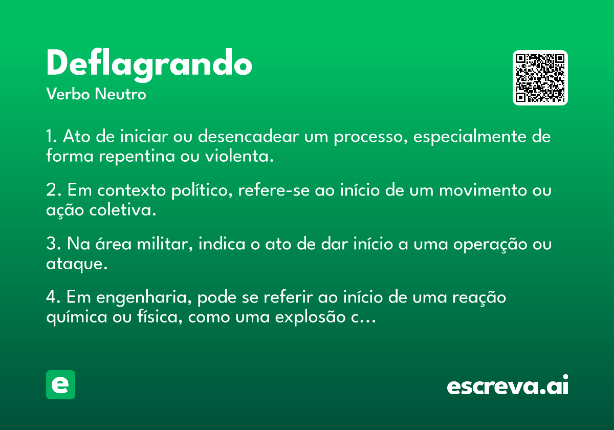 deflagrando