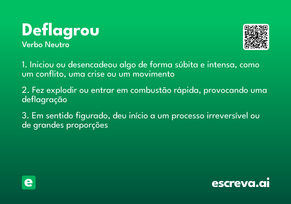 deflagrou