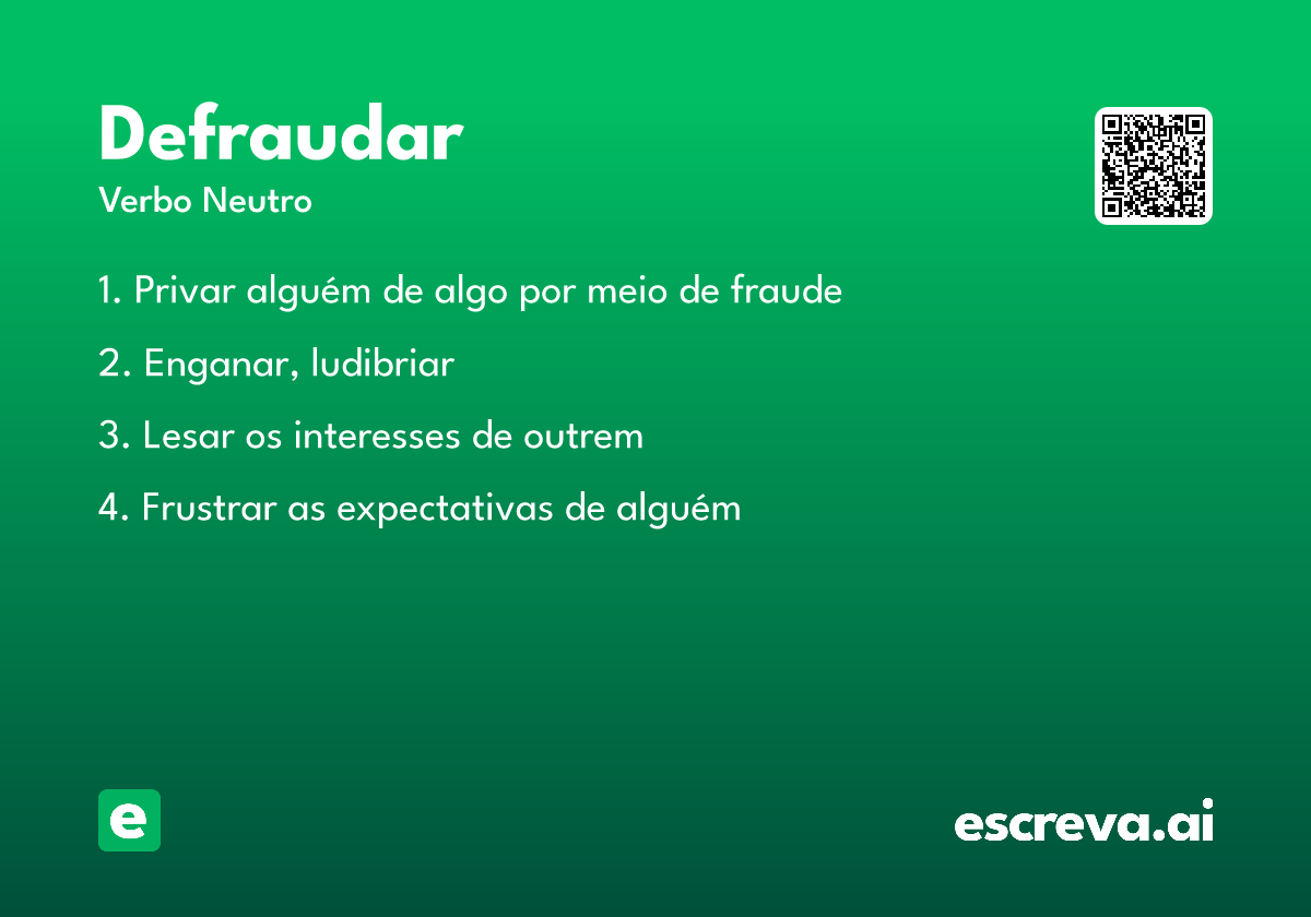 defraudar