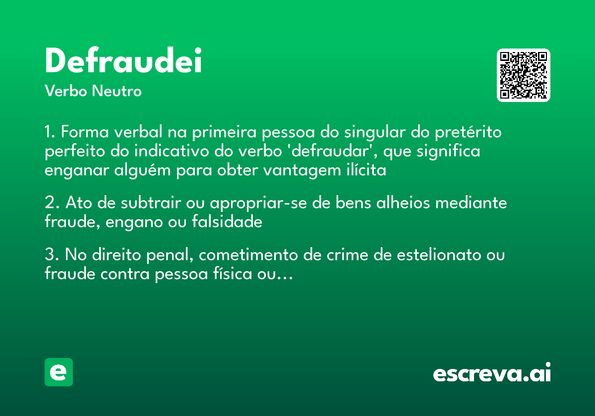defraudei