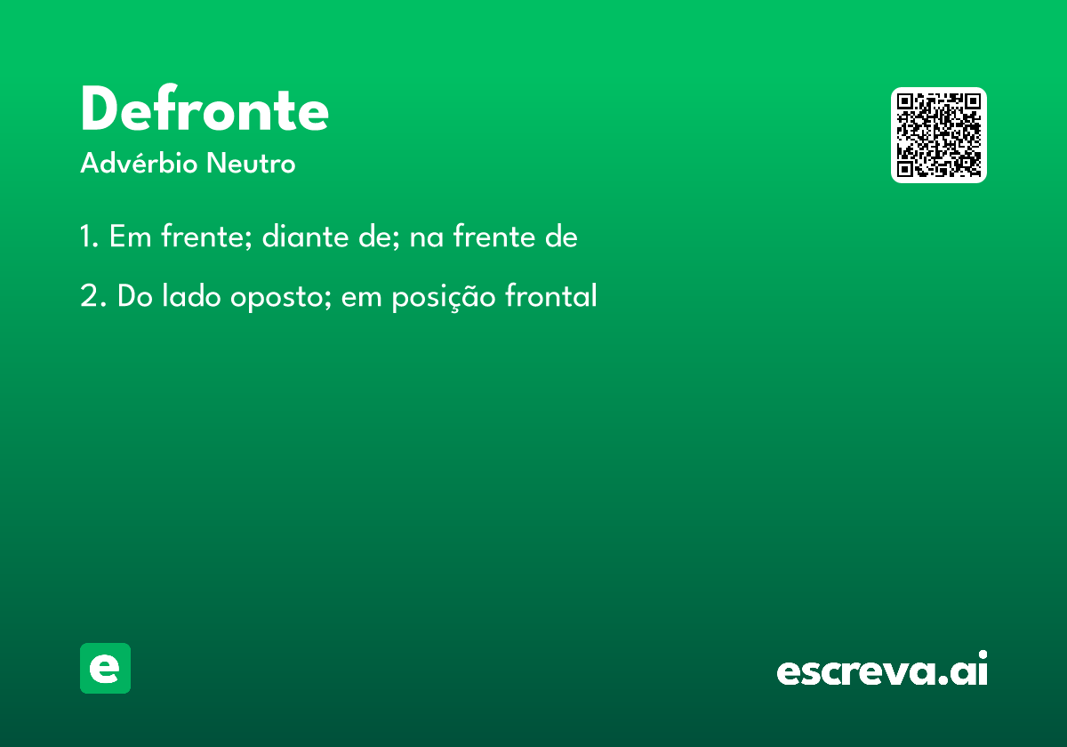 defronte
