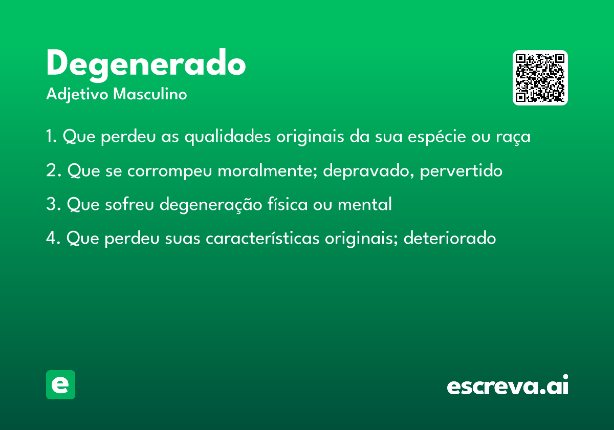 degenerado