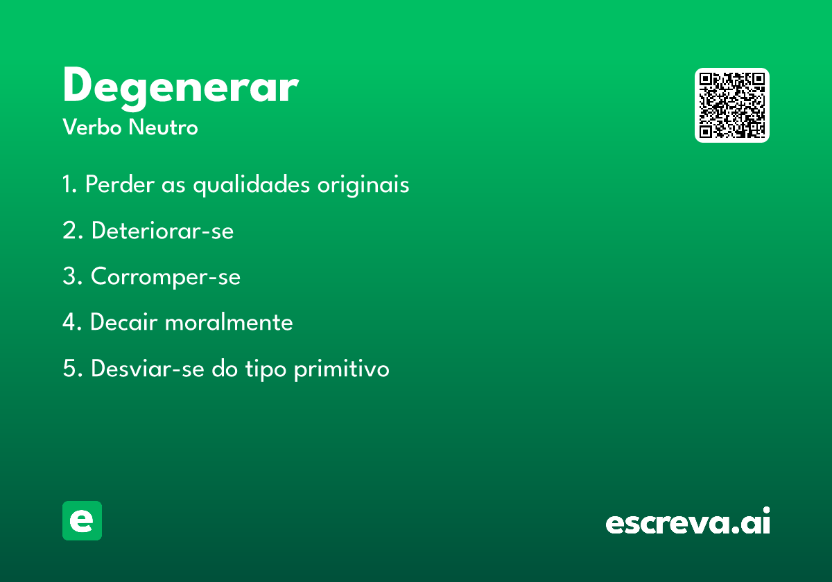degenerar