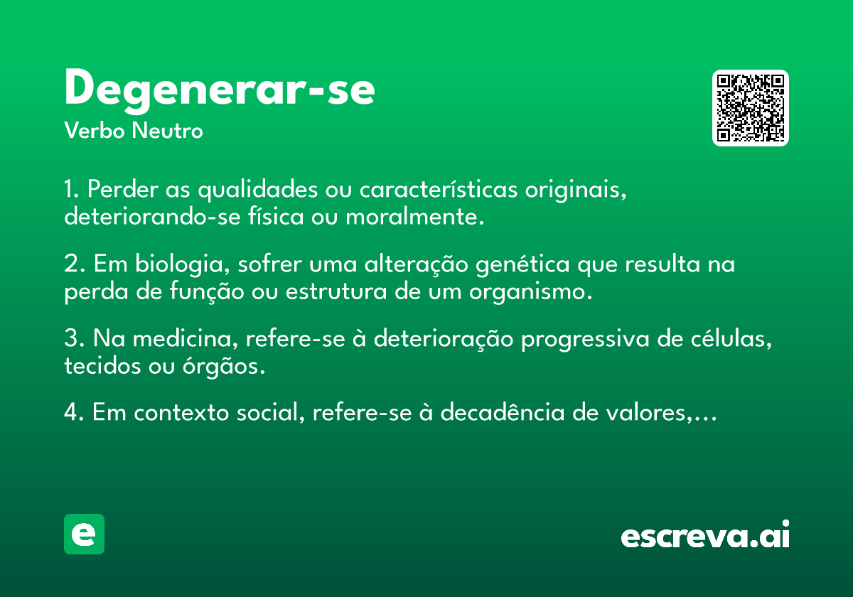 degenerar-se