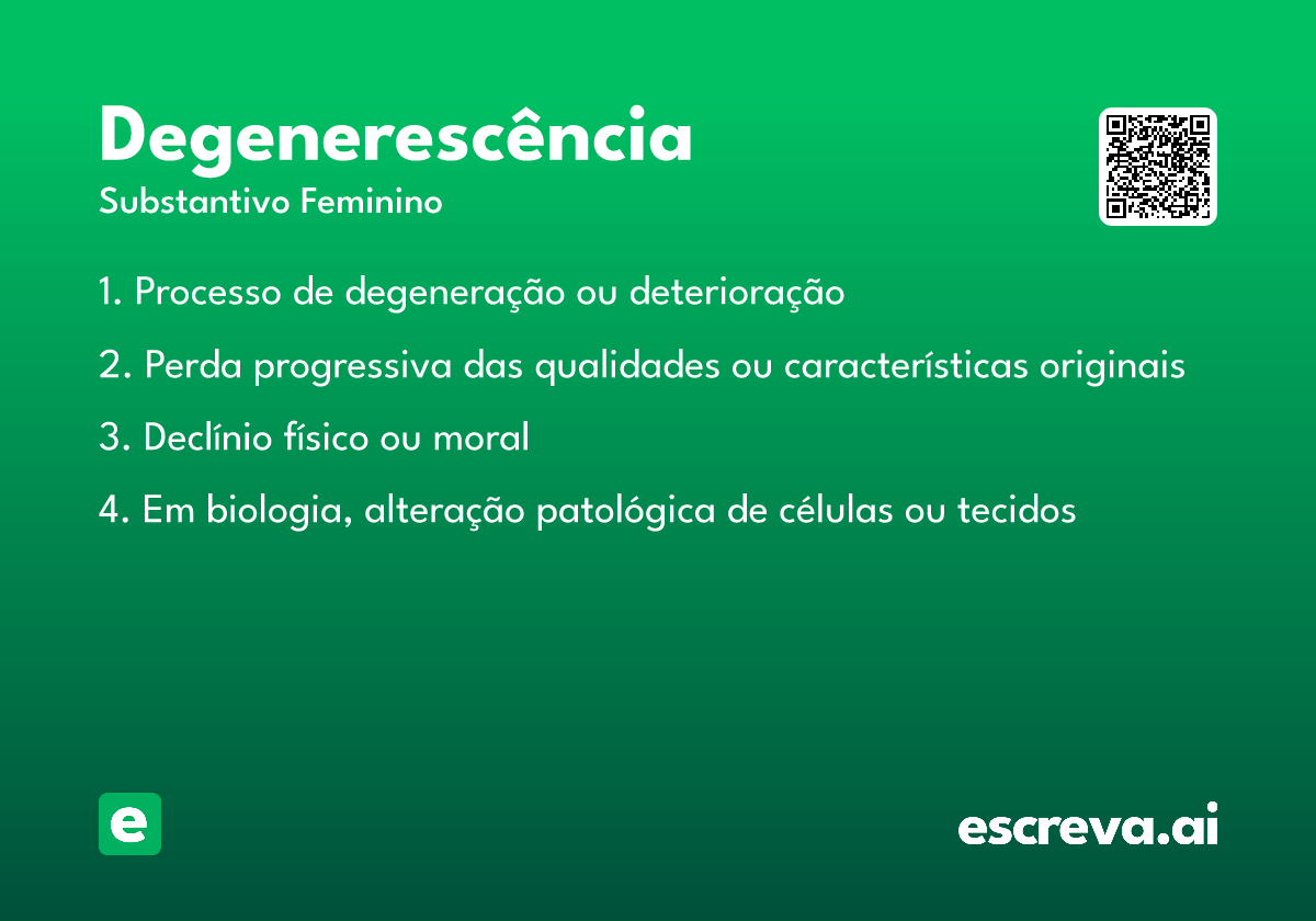 degenerescência