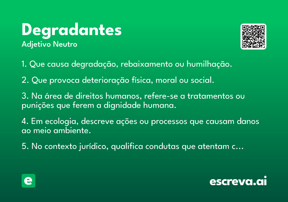 degradantes