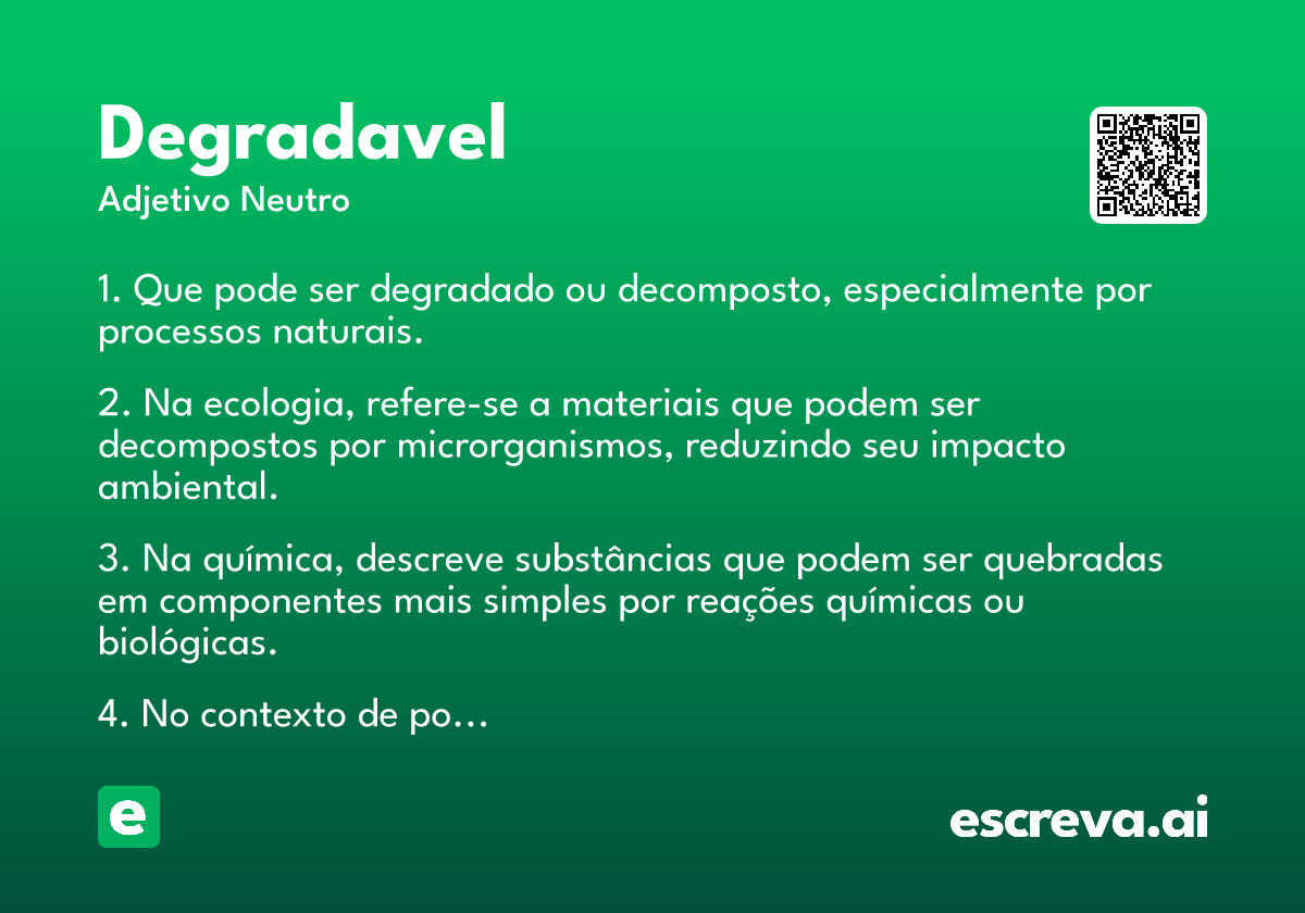 degradavel