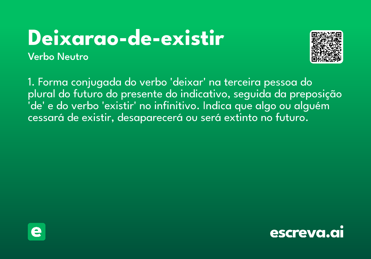 deixarao-de-existir