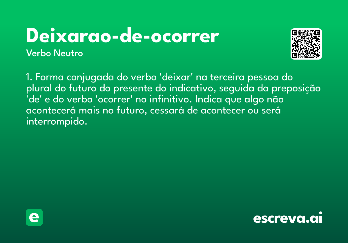 deixarao-de-ocorrer