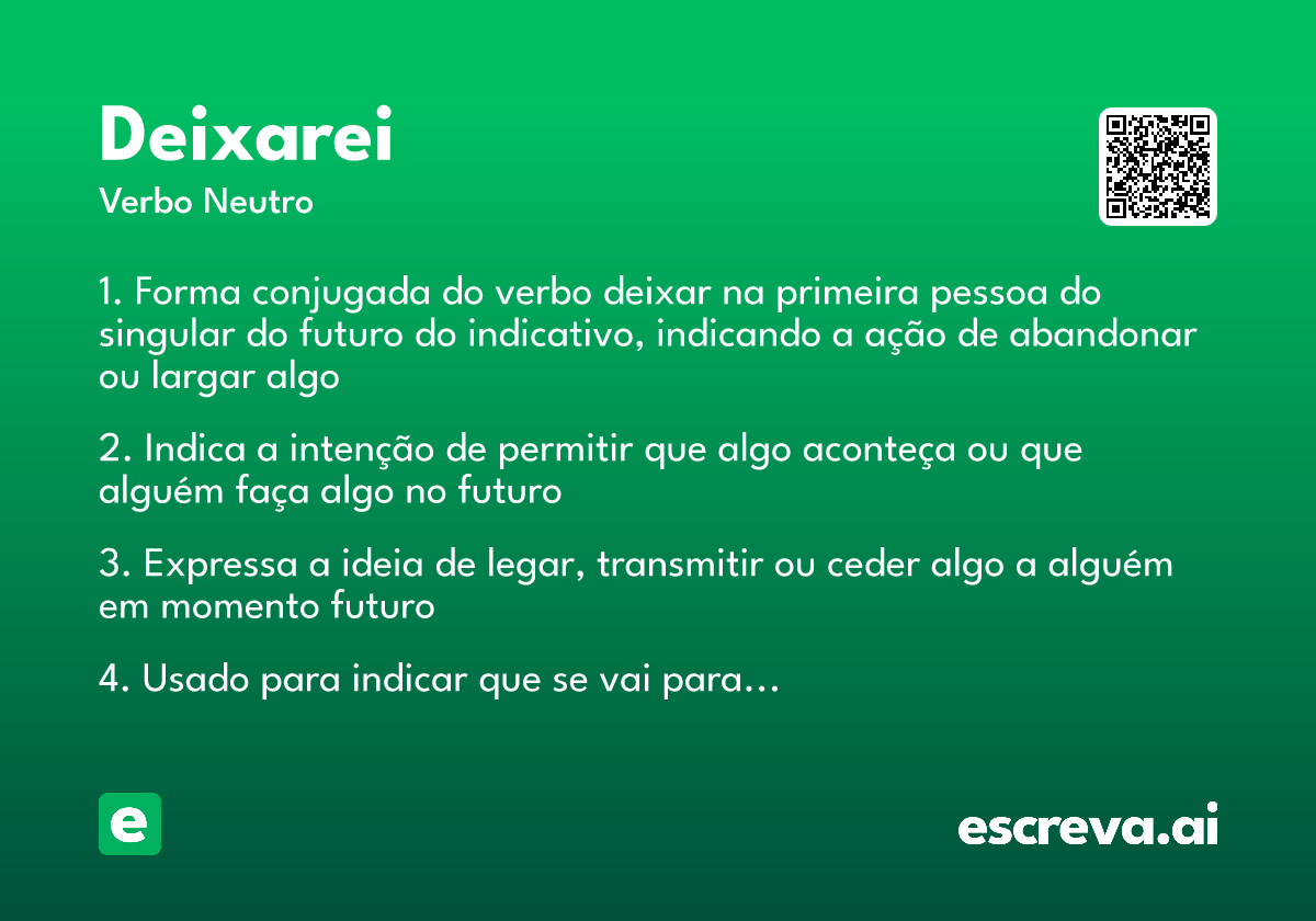deixarei