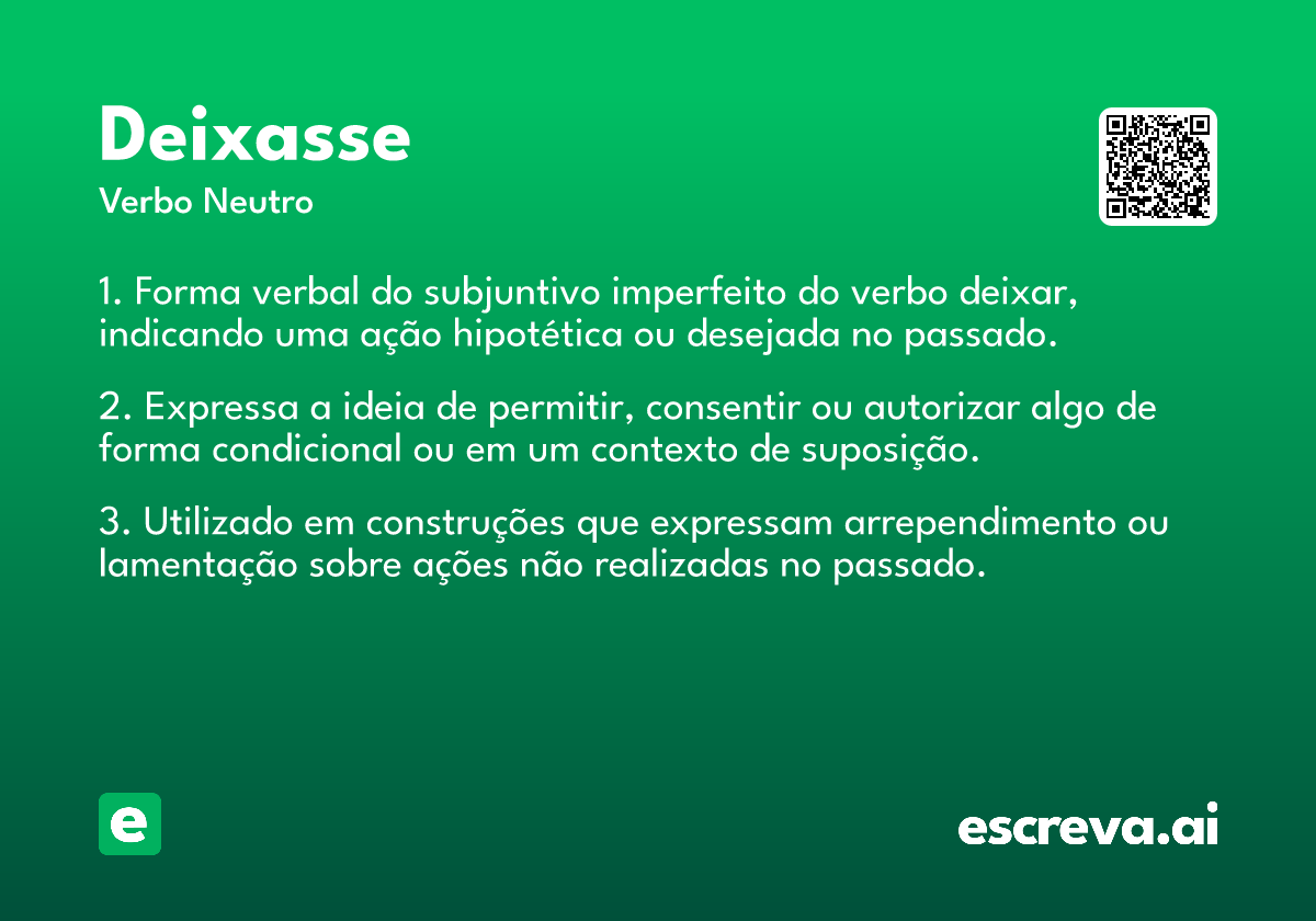 deixasse