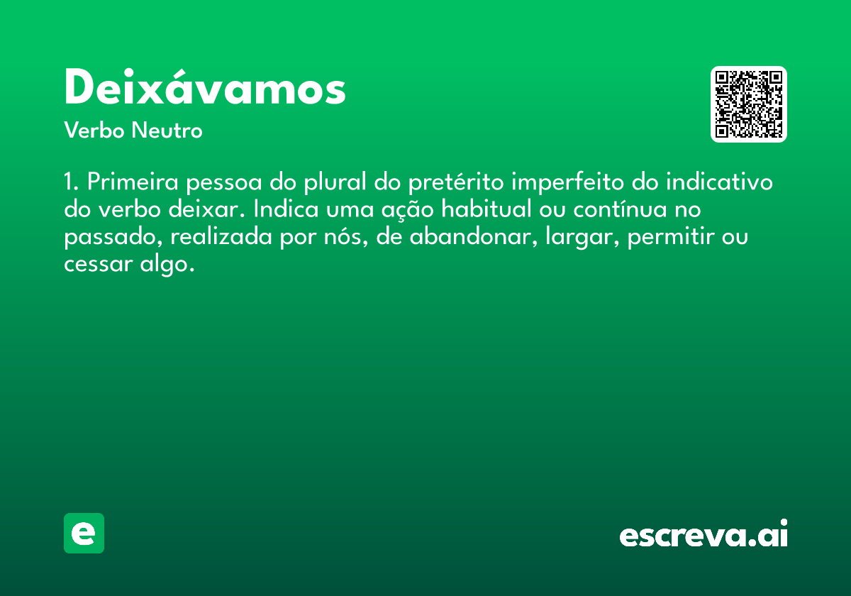 deixávamos
