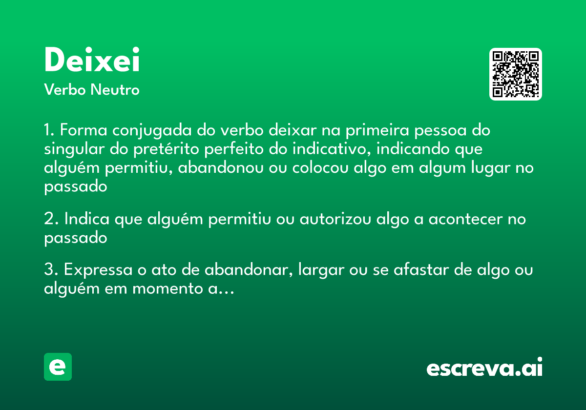 deixei