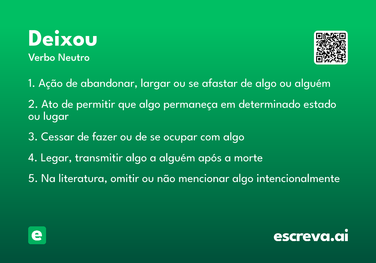 deixou