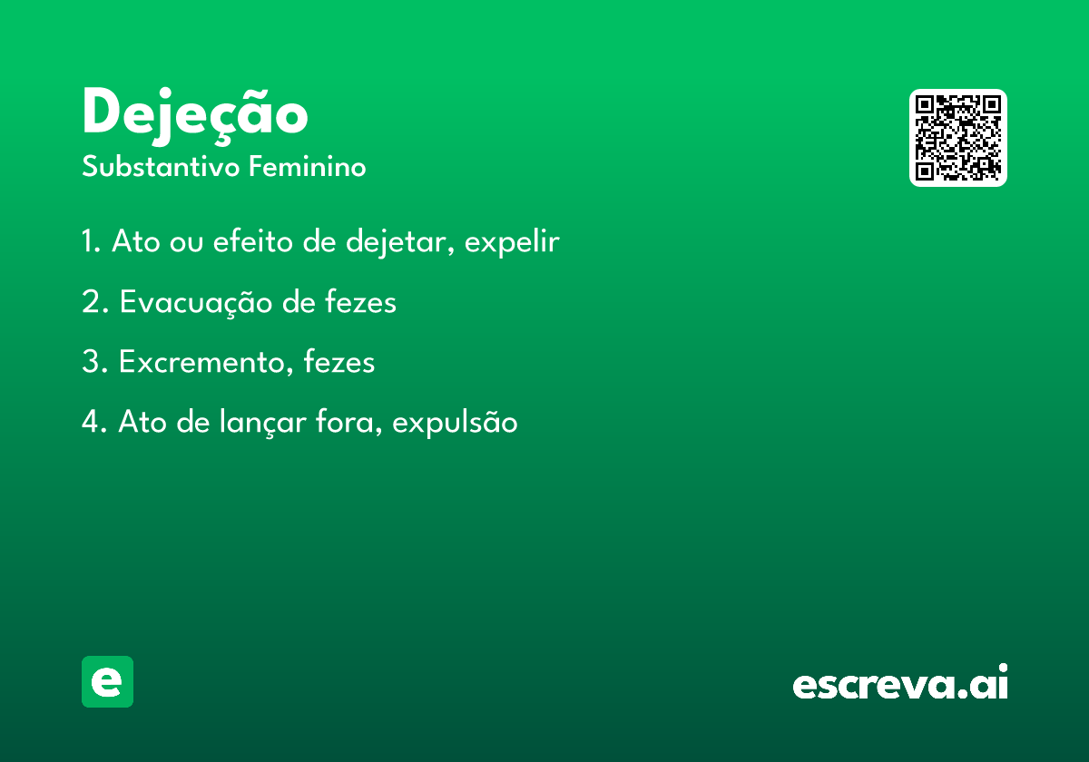 dejeção