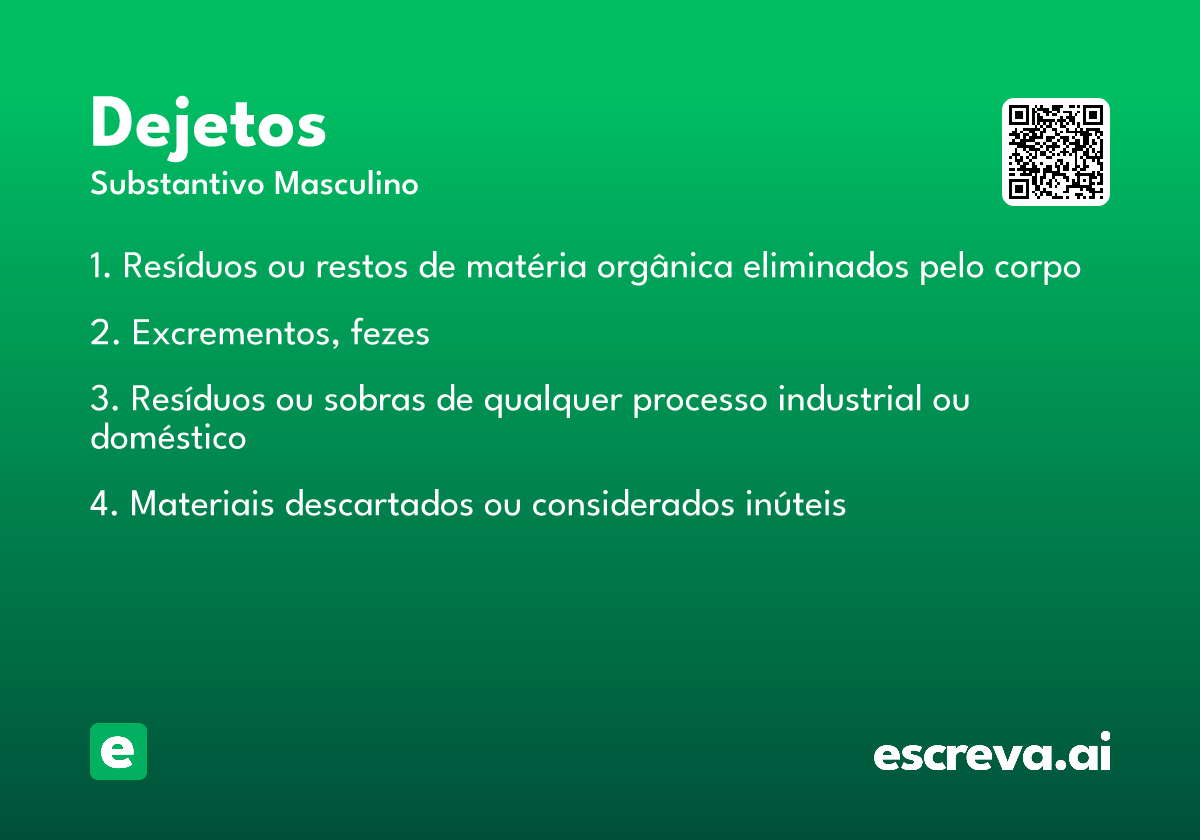 dejetos