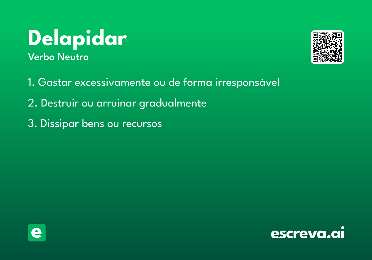 delapidar
