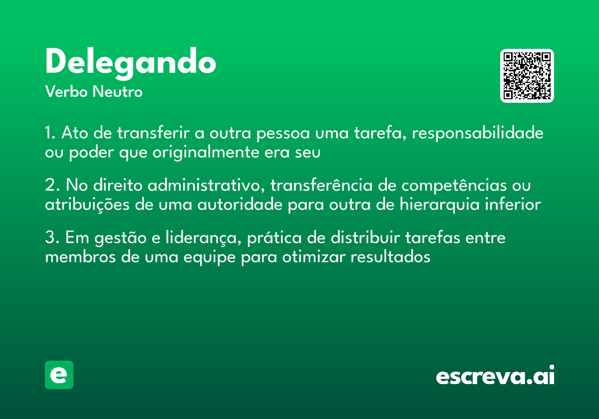 delegando