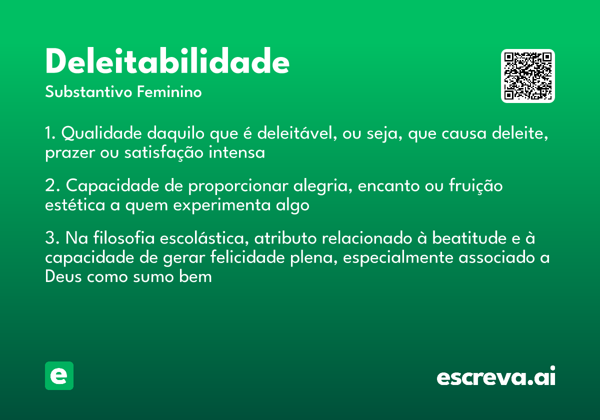 deleitabilidade