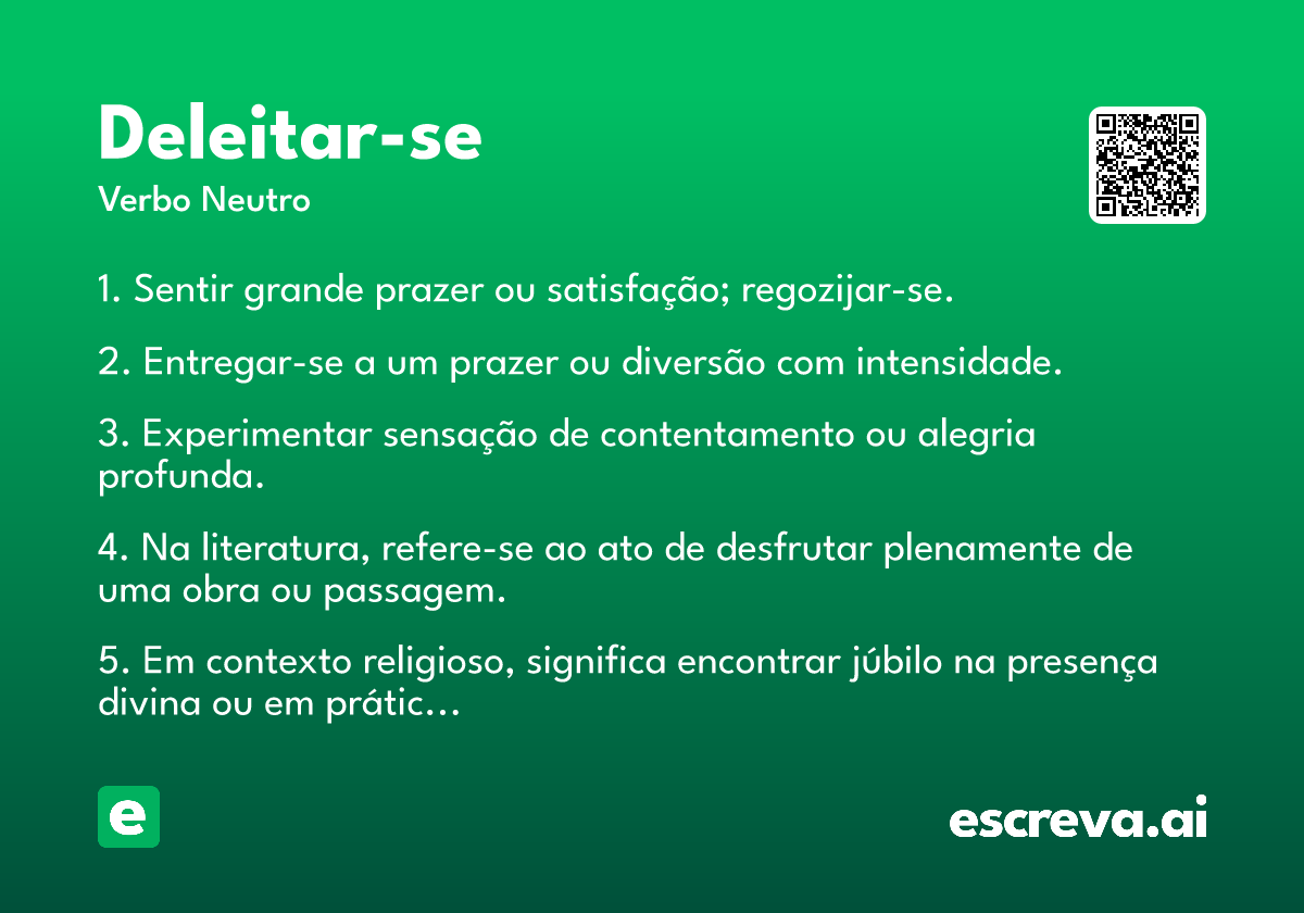 deleitar-se