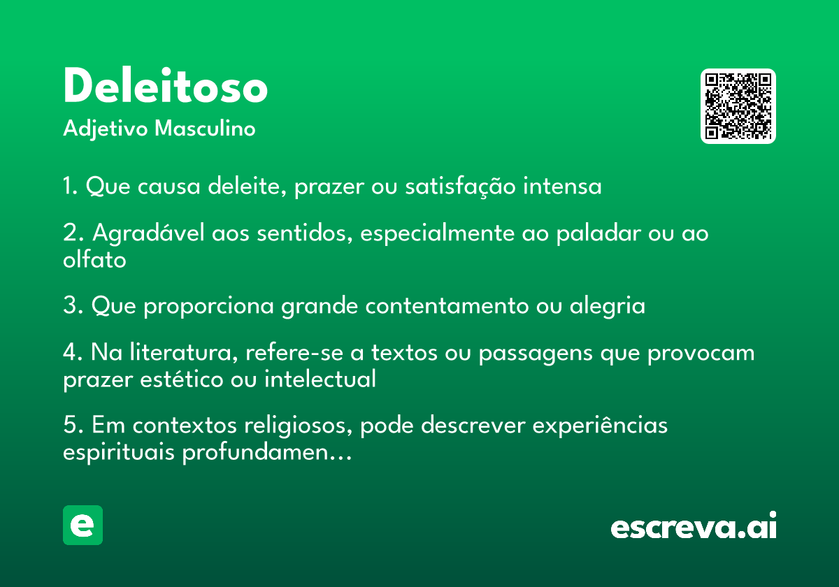 deleitoso