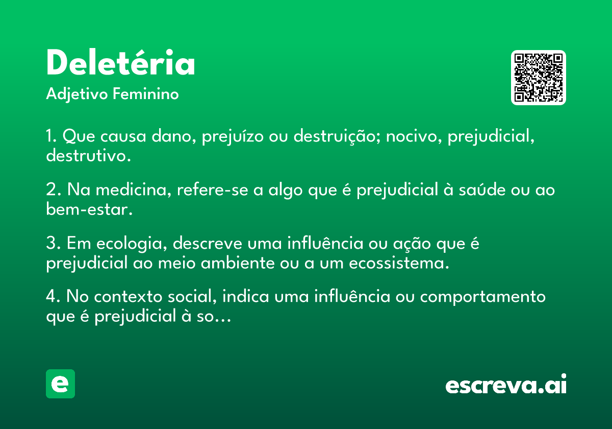 deletéria