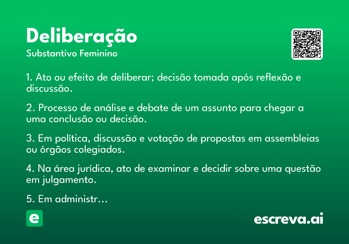 deliberação