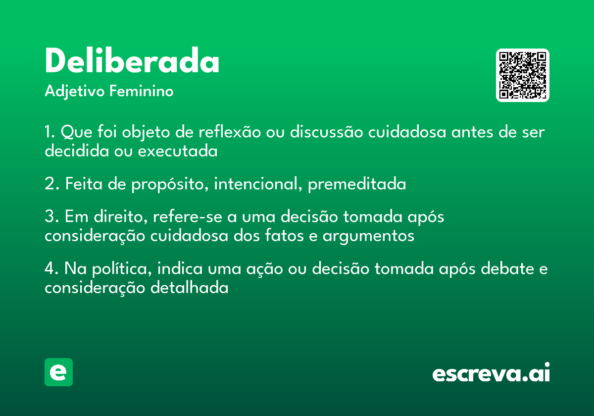 deliberada