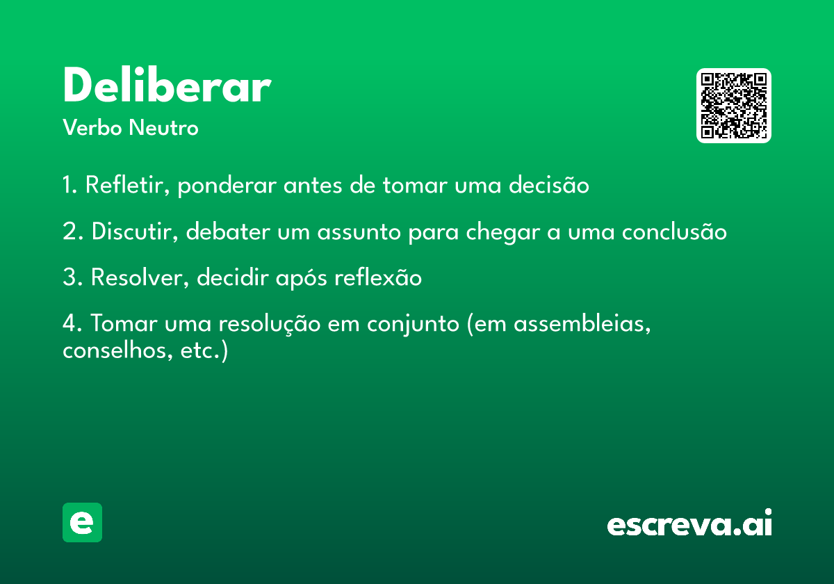 deliberar