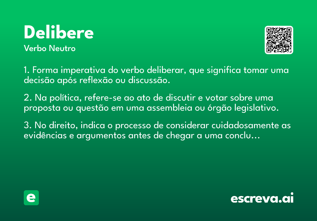 delibere