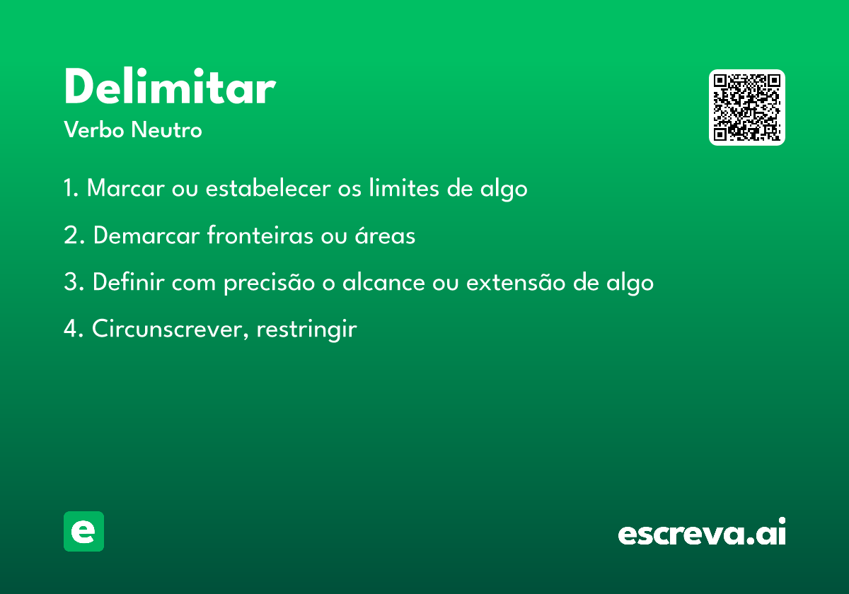 delimitar
