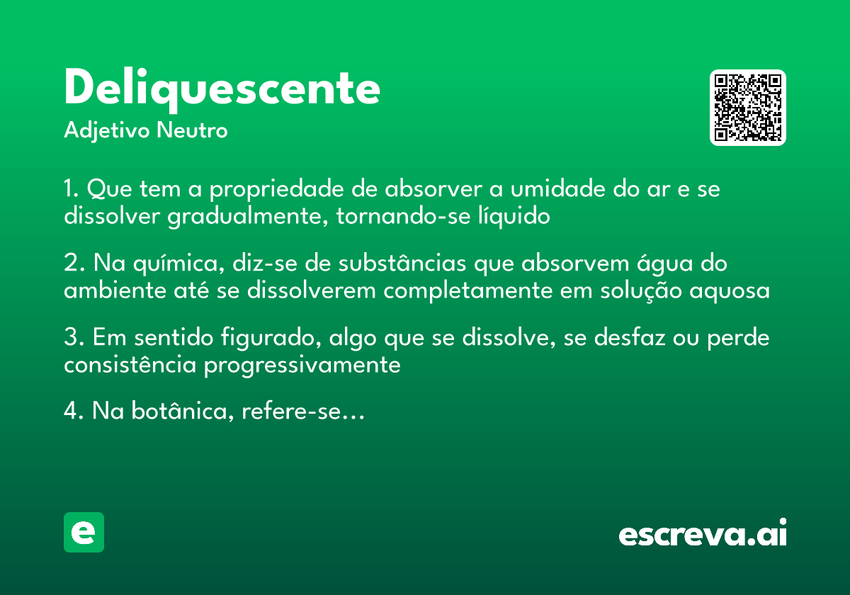 deliquescente