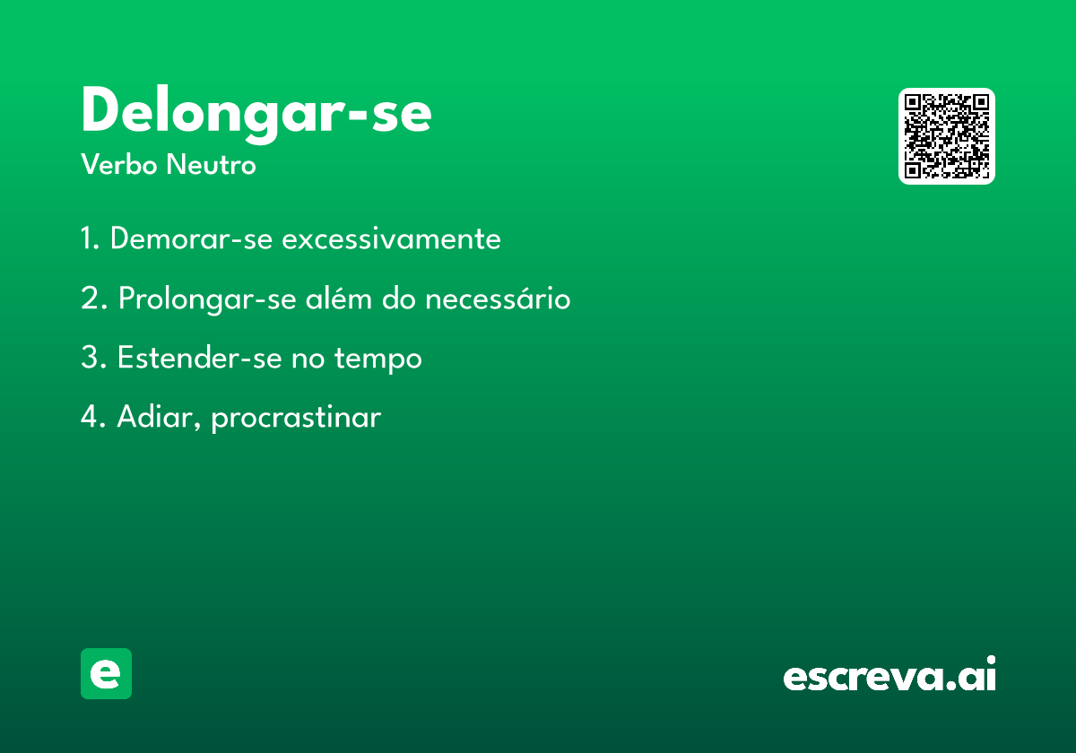 delongar-se