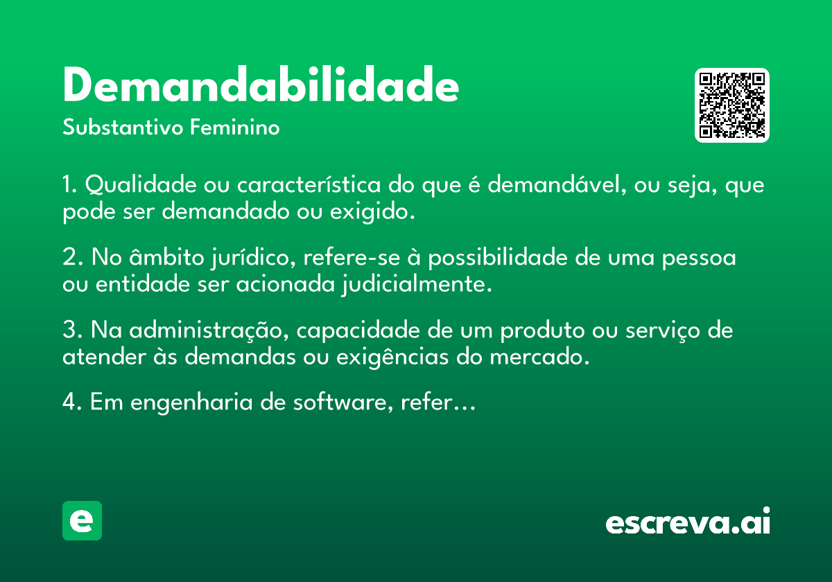 demandabilidade
