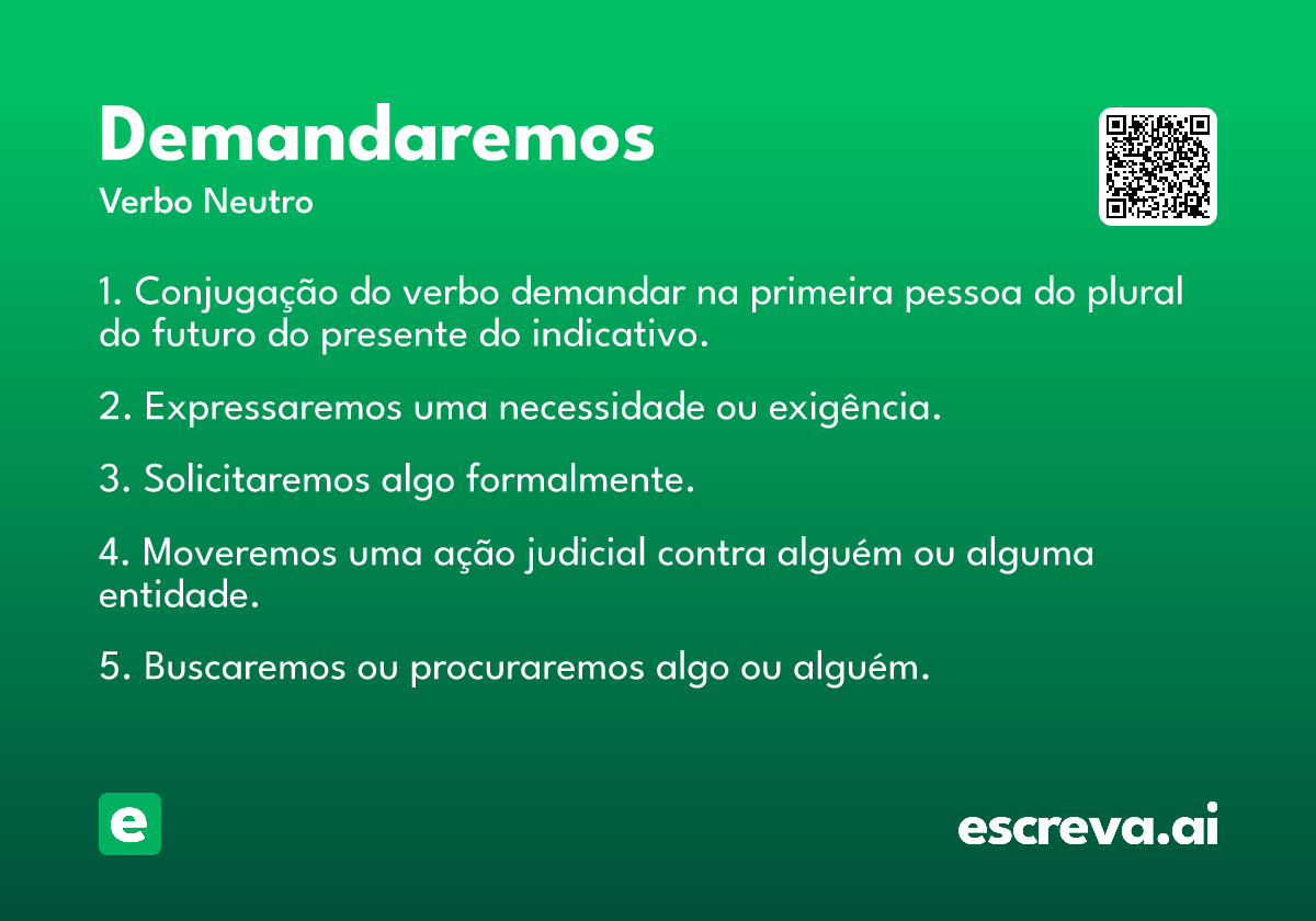 demandaremos