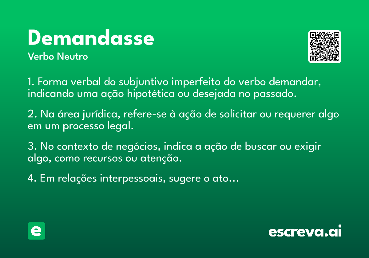 demandasse