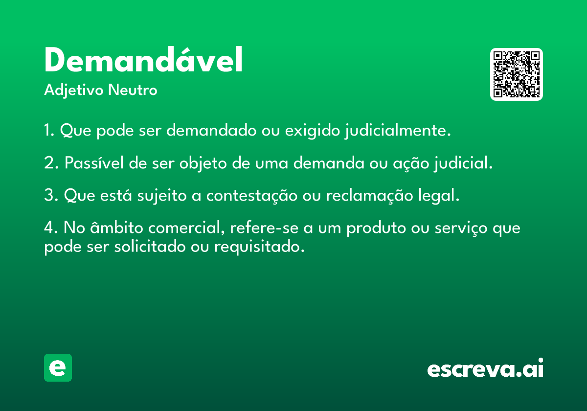 demandável