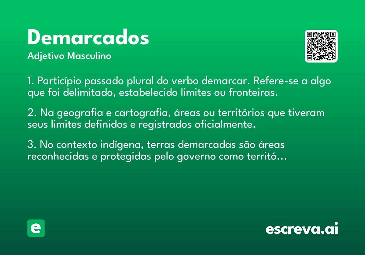 demarcados