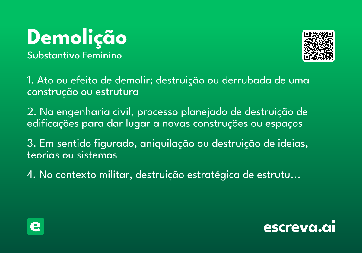 demolição