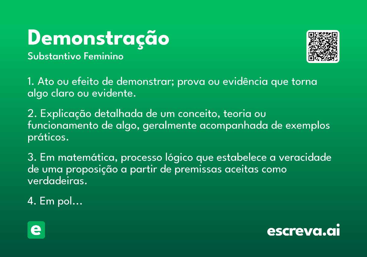 demonstração